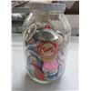 Image 1 : LOT OF LAPEL ADVERTISING BUTTONS IN JAR