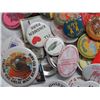 Image 5 : LOT OF LAPEL ADVERTISING BUTTONS IN KRAFT PEANUT BUTTER GLASS JAR