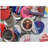Image 7 : LOT OF LAPEL ADVERTISING BUTTONS IN KRAFT PEANUT BUTTER GLASS JAR
