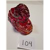 Image 4 : FIGURINE (FENTON RED CARNIVAL) *KING LION*
