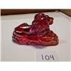Image 5 : FIGURINE (FENTON RED CARNIVAL) *KING LION*