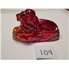 Image 6 : FIGURINE (FENTON RED CARNIVAL) *KING LION*
