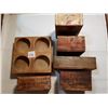 Image 1 : ANTIQUE WOODEN BOXES (4 CHEESE, 1 CIGAR & UNKNOWN)