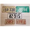 Image 1 : 5 SASK LICENSE PLATES (2 ARE MOTORCYCLE) *1948 RESTORED*