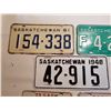 Image 3 : 5 SASK LICENSE PLATES (2 ARE MOTORCYCLE) *1948 RESTORED*