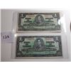 Image 1 : 2 - 1937 CNDN $1 BANK NOTES, *DIFFERENT SIGNATURES*