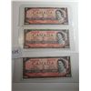 Image 1 : 3 - 1954 CNDN $2 BILLS (DIFFERENT SIGNATURES)
