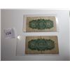 Image 2 : 2 SHINPLASTERS (1900 & 1923) 25 CENT NOTES