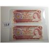 Image 1 : 2 - 1974 CNDN $2 BANK NOTES, (UNCIRCULATED) *RA & RE PREFIX*
