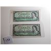 Image 1 : 1954 ONE DOLLAR *DEVIL'S FACE* BANK NOTE, 1 - 1954 *MODIFY* BILL