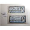 Image 1 : 2 - 1954 FIVE DOLLAR BANK NOTES (2 DIFFERENT SIGNATURES)