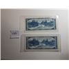 Image 2 : 2 - 1954 FIVE DOLLAR BANK NOTES (2 DIFFERENT SIGNATURES)