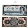Image 1 : 1954 $5 BILL & 1967 MEXICAN PESO BILL