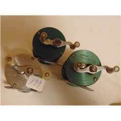 BRONSON GREEN HORNET & SHAKESPEARE TRUE BLUE 1956 FISHING REELS - Schmalz Auctions BRONSON GREEN HORNET & SHAKESPEARE TRUE BLUE 1956 FISHING REELS - Schmalz Auctions