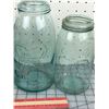 Image 2 : LOT OF 5 SEALER JARS BLUE ANTIQUE)
