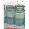 Image 3 : LOT OF 5 SEALER JARS BLUE ANTIQUE)