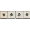 Image 2 : LOT OF 4 - *SILVER* CNDN 5 CENT PCS (1916. 1917, 1913, 1914)