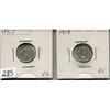 Image 1 : 2 - *SILVER* CNDN 5 CENT PCS (1917, 1918)
