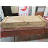 Image 1 : AMMUNITION CRATE (WOODEN, MILITARY) "FOR M68 -  2 CARTRIDGE 105 MM" *47" X 14½" X 8½"*