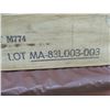 Image 3 : AMMUNITION CRATE (WOODEN, MILITARY) "FOR M68 -  2 CARTRIDGE 105 MM" *47" X 14½" X 8½"*