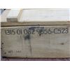 Image 4 : AMMUNITION CRATE (WOODEN, MILITARY) "FOR M68 -  2 CARTRIDGE 105 MM" *47" X 14½" X 8½"*