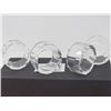Image 11 : CRYSTAL NAPKIN RINGS (OLEG CASSINI), SALT & PEPPER, CANDLE HOLDER & CLOTH NAPKINS
