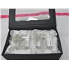Image 14 : CRYSTAL NAPKIN RINGS (OLEG CASSINI), SALT & PEPPER, CANDLE HOLDER & CLOTH NAPKINS