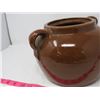 Image 5 : LARGE BROWN BEAN POT *NO LID* & WALL CLOCK (ELECTRIC)