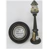 Image 1 : TIRE ASHTRAY (MARKED U.S. ROYAL MASTER) & LAMP POST THERMOMETER