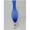 Image 3 : BLUE CRYSTAL DECANTER (FOOTED, W/STOPPER) & 6 STEM GLASSES (FROM ITALY)