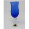 Image 8 : BLUE CRYSTAL DECANTER (FOOTED, W/STOPPER) & 6 STEM GLASSES (FROM ITALY)