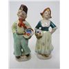 Image 2 : LOT OF 3 - DUTCH FIGURINES (HAND PAINTED, LADY REP.), PAIR OF DUTCH SHOES & BUTTER KNIFE (SILVER)