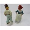 Image 3 : LOT OF 3 - DUTCH FIGURINES (HAND PAINTED, LADY REP.), PAIR OF DUTCH SHOES & BUTTER KNIFE (SILVER)
