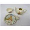 Image 7 : TEACUP & SAUCER (MINATURE) & TEAPOT (ON STAND); BASKET; FORK (SILVER)