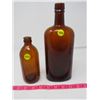 Image 1 : 2 BROWN BOTTLES  *BEER & 1940s WHISKEY*