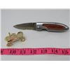 Image 1 : POCKET KNIFE (WESTERN PRODUCER) & VINTAGE DECORATIVE CAR ORNAMENT