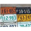 Image 2 : LOT OF 8 SASKATCHEWAN LICENSE PLATES *VINTAGE*