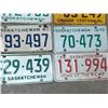 Image 3 : LOT OF 8 SASKATCHEWAN LICENSE PLATES *VINTAGE*