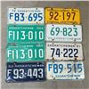 Image 1 : LOT OF 8  SASKATCHEWAN LICENCE PLATES *VINTAGE*