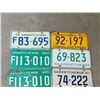 Image 2 : LOT OF 8  SASKATCHEWAN LICENCE PLATES *VINTAGE*