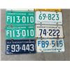 Image 3 : LOT OF 8  SASKATCHEWAN LICENCE PLATES *VINTAGE*