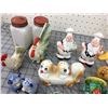 Image 4 : LOT OF 10 SALT & PEPPER SHAKERS MILK GLASS (CHICKENS, DUCKS )