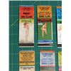 Image 2 : LOT OF 8 PIN UP GIRL ADVERTISING MATCH BOOK COVERS *VINTAGE*