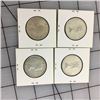 Image 2 : LOT OF 4 1964 CNDN 50 CENT PIECES (SILVER)