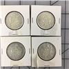 Image 1 : LOT OF 4 1966 CNDN 50 CENT PIECES (SILVER)