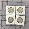 Image 2 : LOT OF 4 1966 CNDN 50 CENT PIECES (SILVER)