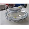 Image 14 : DISHES - 4 SOUP BOWLS, DINNER PLATE, GRAVY BOAT, CONDIMENT POT, PLATTER  (IVANHOE 282297) *COPELAND 