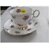Image 11 : 5 CUPS/SAUCERS (PARAGON, ROYAL WINDSOR, ETC.) *NO CHIPS/CRACKS*