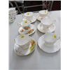 Image 1 : 6 CUPS/SAUCERS (QUEEN ANNE, ELIZABETHAN, ETC.) *NO CHIPS/CRACKS*