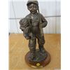 Image 1 : STATUE (BOY WITH DOG) *DUCKS UNLIMITED, YOUNG PUPS* (339/800, 16"T)